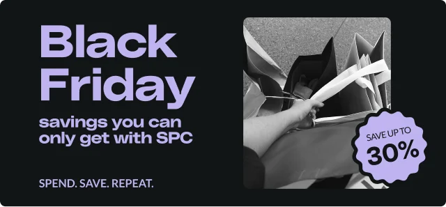 Black Friday starts now with SPC! Explore the hottest student-only deals from 450+ top brands across Canada. Whether you’re shopping fashion, food, or tech, your SPC Card gets you exclusive savings all season long. Start scrolling to unlock your early Black Friday offers.