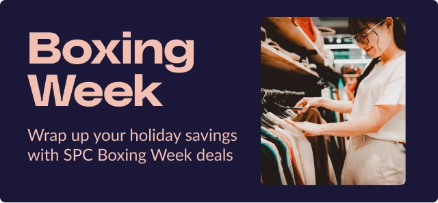Boxing Week just dropped! Dive into unbeatable student-exclusive deals from 450+ brands nationwide. Whether you’re upgrading your wardrobe, grabbing a bite, or shopping the latest tech, SPC members save big all week. Explore your Boxing Week offers now.