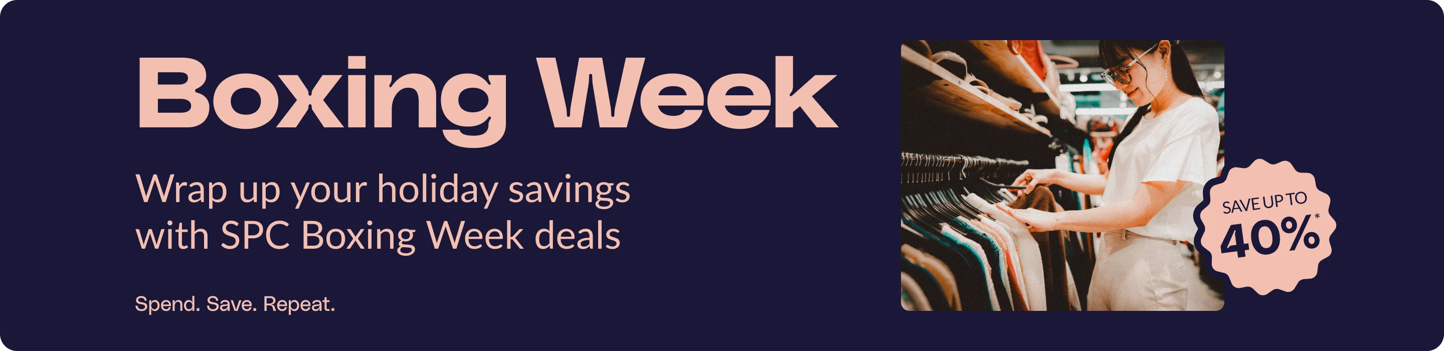 Boxing Week just dropped! Dive into unbeatable student-exclusive deals from 450+ brands nationwide. Whether you’re upgrading your wardrobe, grabbing a bite, or shopping the latest tech, SPC members save big all week. Explore your Boxing Week offers now.