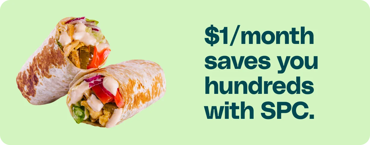 $1/ monrh saves you hundreds with SPC