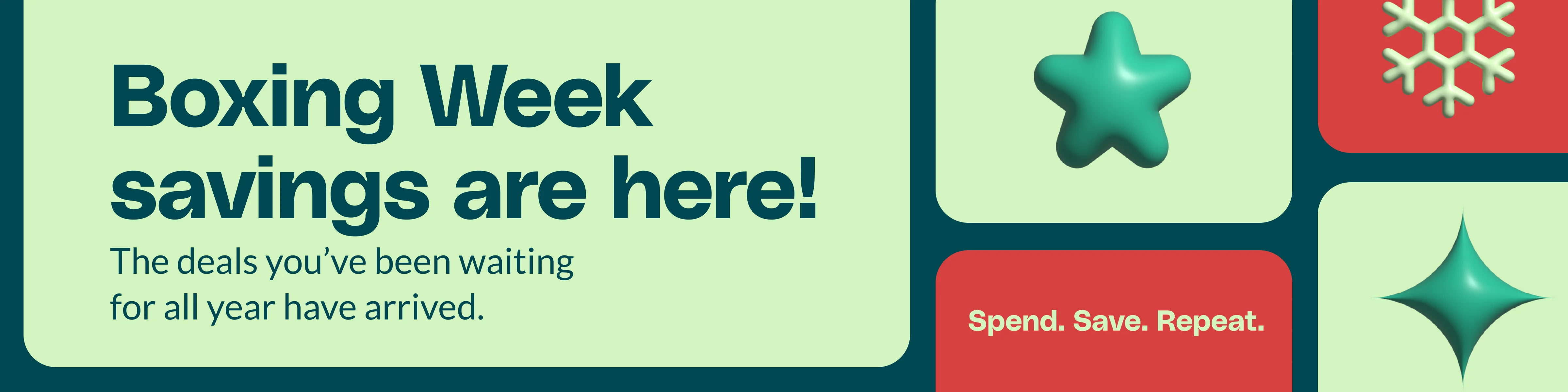 Boxing Week savings are here! The deals you've been waiting for all year have arrived.