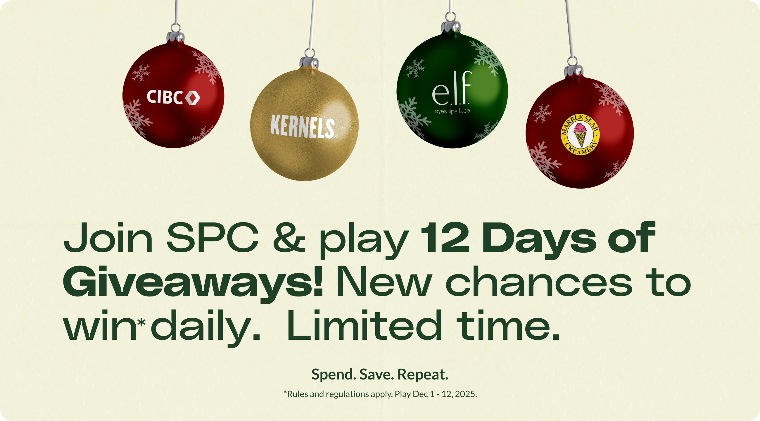 Join spc & play 12 days of giveaways 