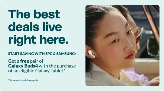 Get a free pair of Galaxy Buds 4 with the purchase of eligible galaxy tablet.*